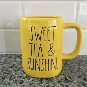 Rae Dunn Sweet Tea & Sunshine Mug New! Yellow